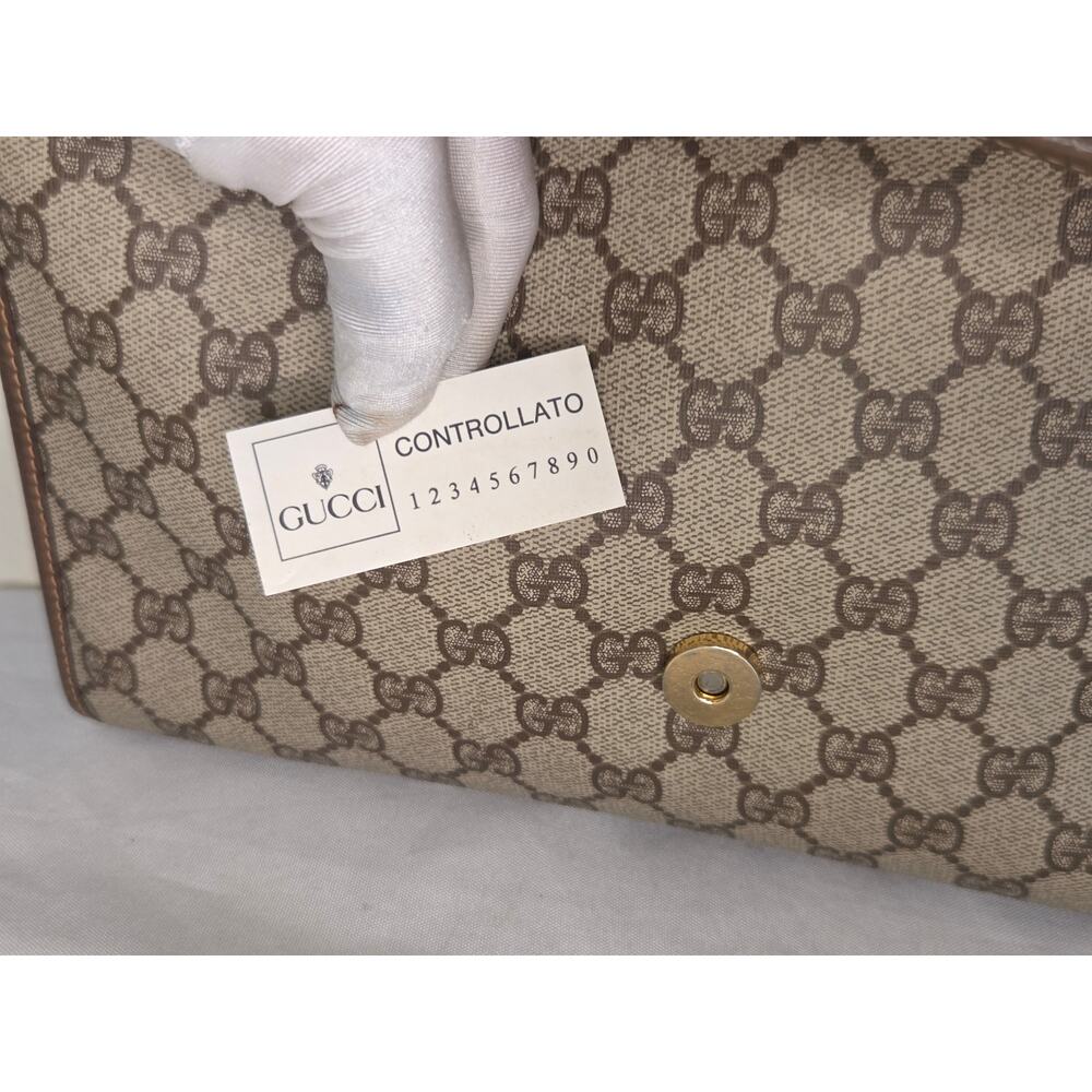 SOLD Gucci GG Supreme Clutch Bag Envelope Pouch Ophidia Vintage Monogram - Picture 13 of 16